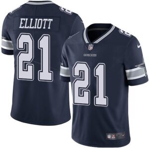 Dallas Cowboys #21 Ezekiel Elliott Navy Blue Team Color  Vapor Untouchable