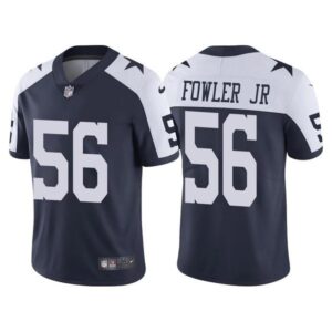 Dallas Cowboys #56 Dante Fowler Jr. Navy Blue Thanksgiving Vapor