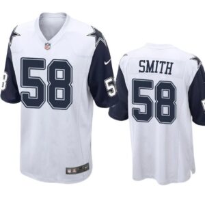 Dallas Cowboys #58 Mazi Smith White Thanksgiving