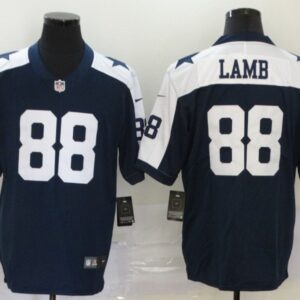 Dallas Cowboys #88 CeeDee Lamb Blue Thanksgiving Vapor Untouchable