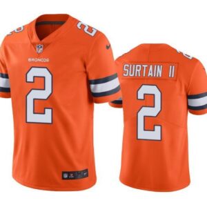 Denver Broncos #2 Patrick Surtain II Orange Color Rush