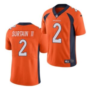 Denver Broncos #2 Patrick Surtain II Orange Vapor