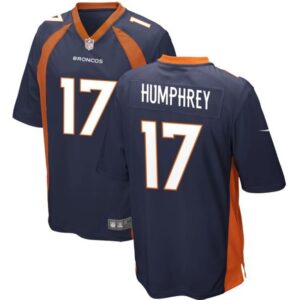 Denver Broncos #17 Lil'Jordan Humphrey Navy