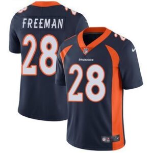 Denver Broncos #28 Royce Freeman Navy Blue Vapor Untouchable