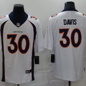 Denver Broncos #30 Terrell Davis White Vapor Untouchable