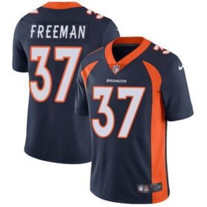 Denver Broncos #37 Royce Freeman Navy Blue Alternate  Vapor Untouchable