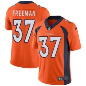 Denver Broncos #37 Royce Freeman Orange Team Color  Vapor Untouchable