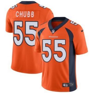Denver Broncos #55 Bradley Chubb Orange Team Color  Vapor Untouchable