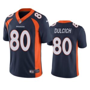 Denver Broncos #80 Greg Dulcich Navy Vapor Untouchable