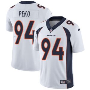Denver Broncos #94 Domata Peko White  Vapor Untouchable