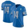 Detroit Lions #14 Amon-Ra St. Brown Blue 2023 F.U.S.E. 90th Anniversary