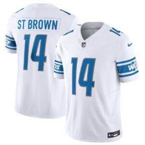 Detroit Lions #14 Amon-Ra St. Brown White 2023 F.U.S.E. Vapor Untouchable