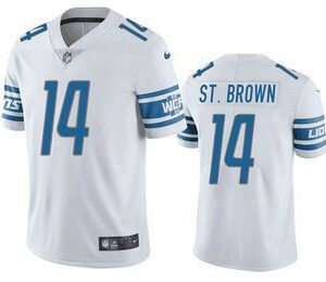 Detroit Lions #14 Amon-Ra St. Brown White Vapor Untouchable
