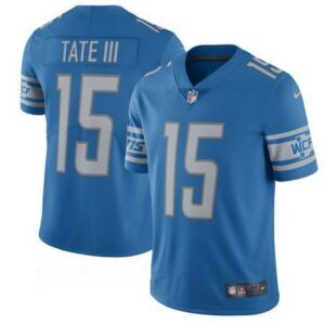 Detroit Lions #15 Golden Tate III Blue Vapor Untouchable
