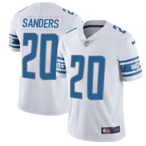 Detroit Lions #20 Barry Sanders White Vapor Untouchable
