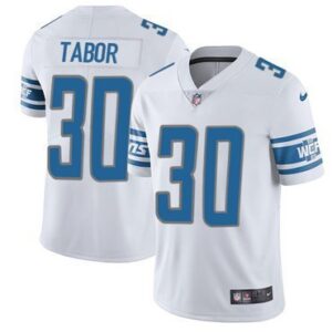 Detroit Lions #30 Teez Tabor White Vapor Untouchable