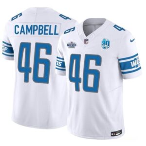 Detroit Lions #46 Jack Campbell White 2023 F.U.S.E. Vapor Untouchable