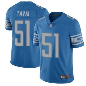 Detroit Lions #51 Jahlani Tavai Blue Team Color  Vapor Untouchable