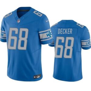 Detroit Lions #68 Taylor Decker Blue 2023 F.U.S.E. Vapor Untouchable