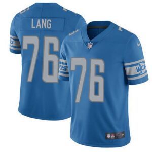 Detroit Lions #76 T.J. Lang Light Blue Team Color  Vapor Untouchable