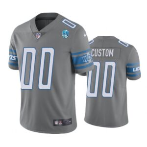 Detroit Lions Active Player Custom Grey 2023 F.U.S.E. 90th Anniversary