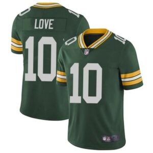 Green Bay Packers #10 Jordan Love Green