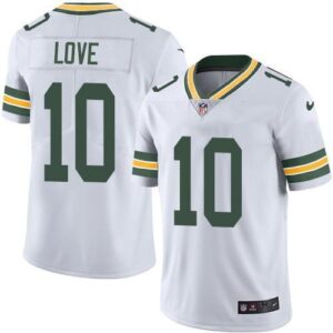 Green Bay Packers #10 Jordan Love White