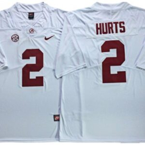 Alabama Crimson Tide #2 Jalen Hurts White