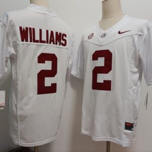 Alabama Crimson Tide #2 Ryan Williams  NCAA  White
