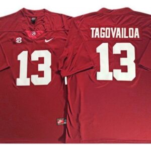 Alabama Crimson Tide #13 Tua Tagovailoa Red