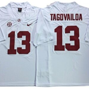 Alabama Crimson Tide #13 Tua Tagovailoa White
