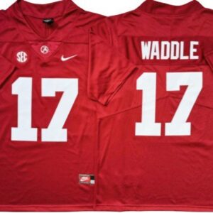 Alabama Crimson Tide #17 Jaylen Waddle Red