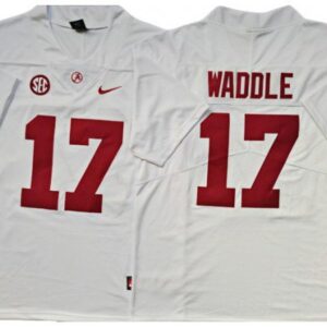 Alabama Crimson Tide #17 Jaylen Waddle White