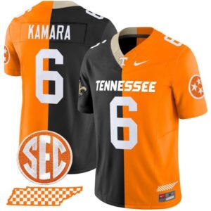 Alvin Kamara  #6 Tennessee Volunteers Split Vapor  Stitched