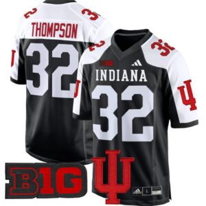 Anthony Thompson  #32 Indiana Hoosiers 2024 Game V2  Black Alternate