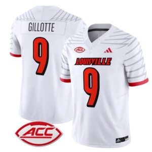 Ashton Gillotte  #9 Louisville Cardinals Vapor  Stitched White