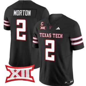 Behren Morton  #2 Texas Tech Red Raiders Vapor   Black
