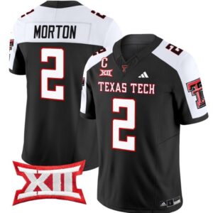 Behren Morton  #2 Texas Tech Red Raiders Vapor   Black Alternate