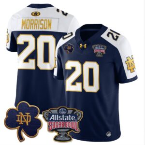 Benjamin Morrison  #20 Notre Dame Allstate Sugar Bowl  Navy White