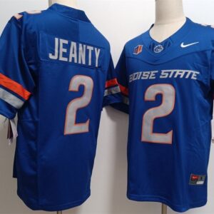 Boise State Broncos #2 Ashton Jeanty  NCAA  Blue