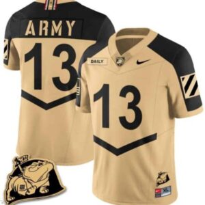 Bryson Daily  #13 Army Black Knights  Stitched Gold Alternate