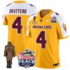 Cam Skattebo  #4 Arizona State Peach Bowl Patch  V2 Gold Alternate