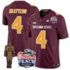 Cam Skattebo  #4 Arizona State Peach Bowl Patch  V2 Maroon