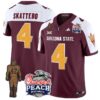 Cam Skattebo  #4 Arizona State Peach Bowl Patch  V2 Maroon Alternate