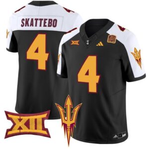 Cam Skattebo  #4 Arizona State Sun Devils Vapor  College  Black Alternate