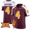 Cam Skattebo  #4 Arizona State Sun Devils Vapor  College  Maroon Alternate