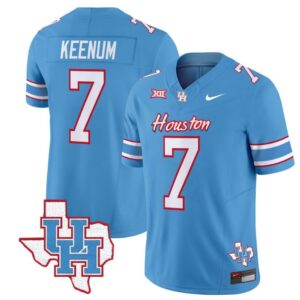 Case Keenum  #7 Houston Cougars Oilers   Stitched Blue