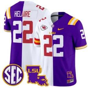 Clyde Edwards-Helaire  #22 LSU Tiger Split Vapor
