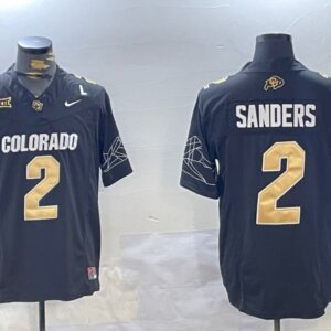 Colorado Buffaloes #2 Shedeur Sanders  NCAA  Black
