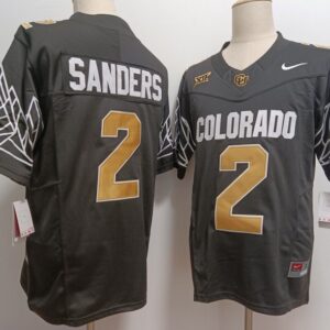 Colorado Buffaloes #2 Shedeur Sanders  NCAA  New Black